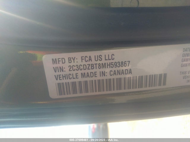 Dodge Challenger R/t 2021 2C3CDZBT8MH593867 Image 9