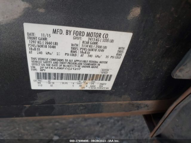 2FMTK3J96FBC21207 Ford EDGE SEL