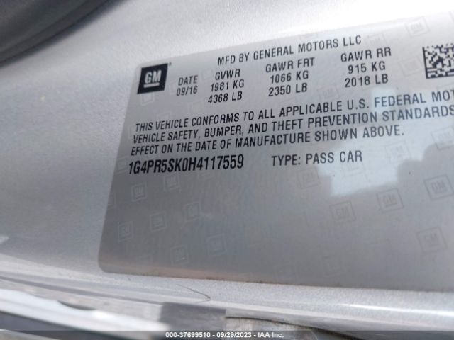1G4PR5SK0H4117559 Buick Verano Sport Touring