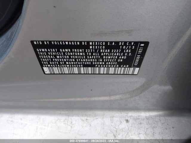 3VW4S7AJXEM230206 Volkswagen Jetta Sedan Gli Autobahn