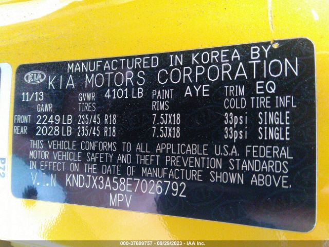 KNDJX3A58E7026792 KIA Soul !