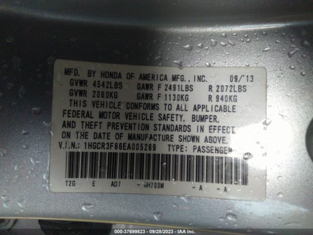 1HGCR3F86EA005269 Honda Accord Sedan Ex-l