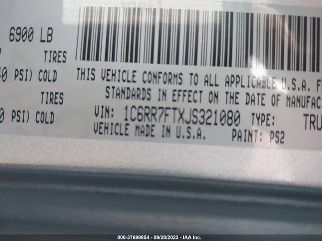 1C6RR7FTXJS321080 RAM 1500 Tradesman