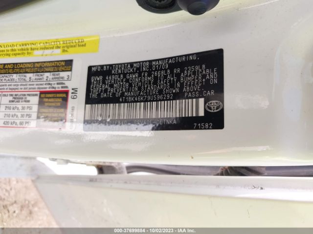 2009 TOYOTA CAMRY 4T1BK46K79U596292 Photo 8