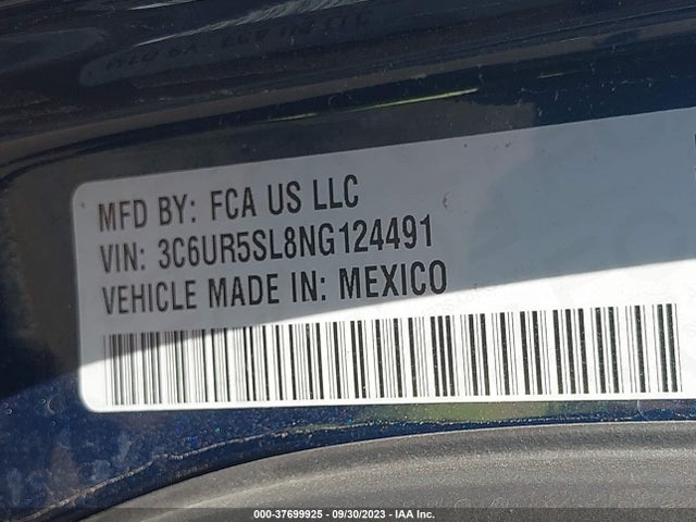 3C6UR5SL8NG124491 RAM 2500 Limited
