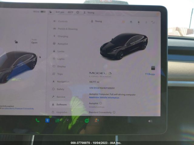 5YJ3E1EA1KF325251 Tesla Model 3 Range