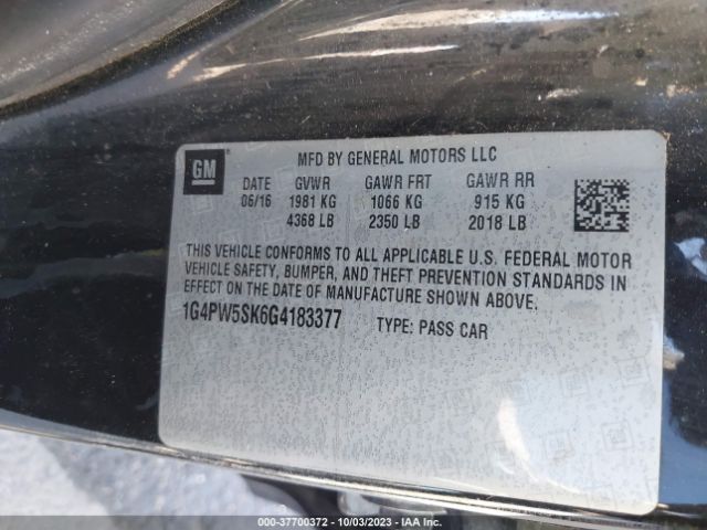 1G4PW5SK6G4183377 Buick Verano Sport Touring Group
