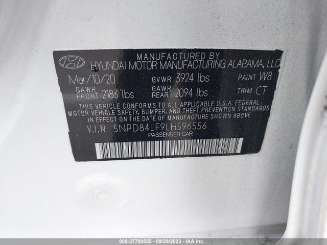 Hyundai Elantra Value Edition 2020 5NPD84LF9LH596556 Image 9