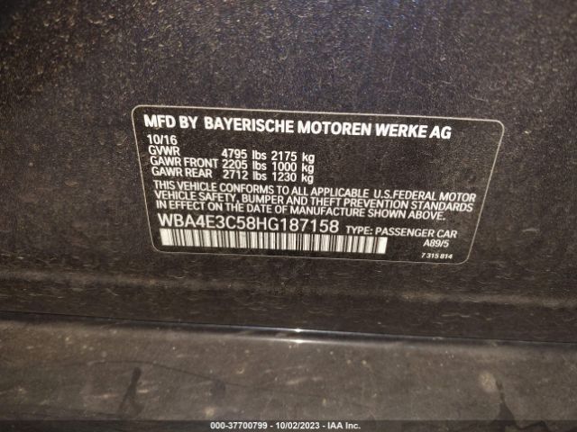 WBA4E3C58HG187158 BMW 4 Series 440i