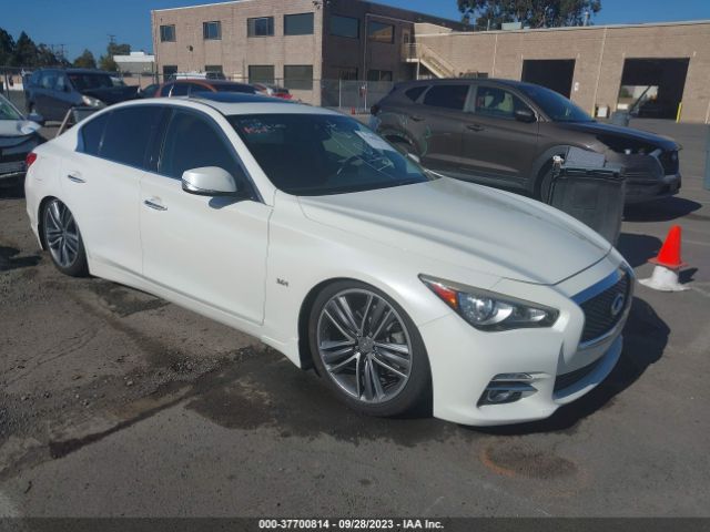 2016 Infiniti Q50 3.0t Premium მანქანა იყიდება აუქციონზე, vin: JN1EV7AP4GM301145, აუქციონის ნომერი: 37700814