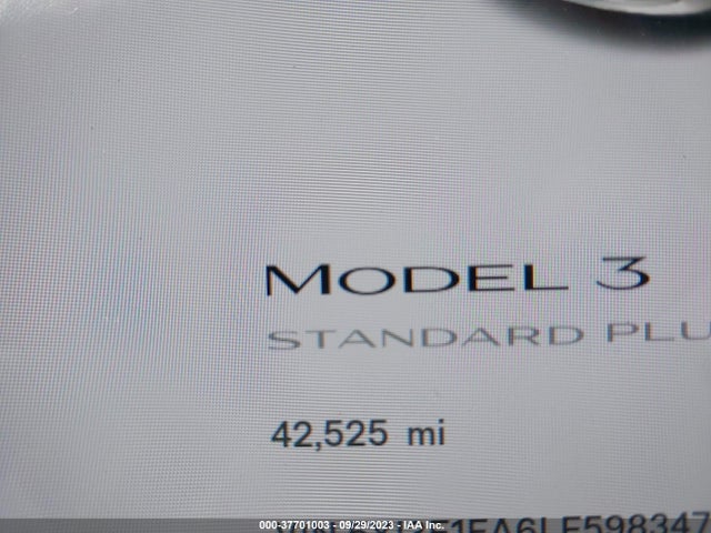 2020 Tesla 3, VIN: 5YJ3E1EA6LF598347