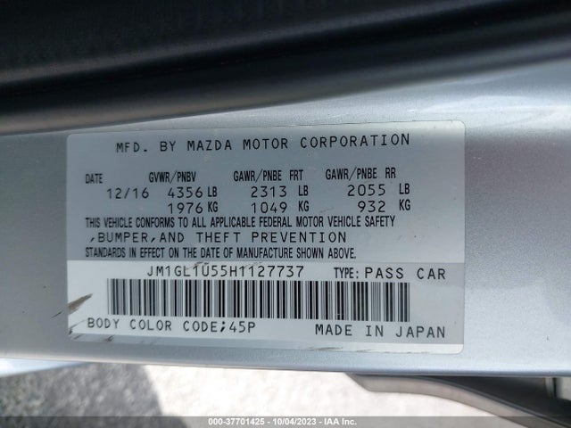 Mazda Mazda6 Sport 2017 JM1GL1U55H1127737 Image 9