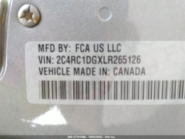 2C4RC1DGXLR265126 Chrysler Voyager Lxi