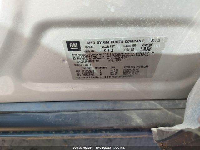 KL4CJCSB6FB271775 Buick Encore Leather