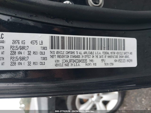 1C4NJRFB4ED845935 Jeep Patriot Latitude