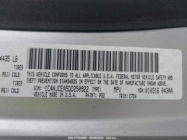 2013 JEEP COMPASS 1C4NJCEA5DD250922 Photo 8