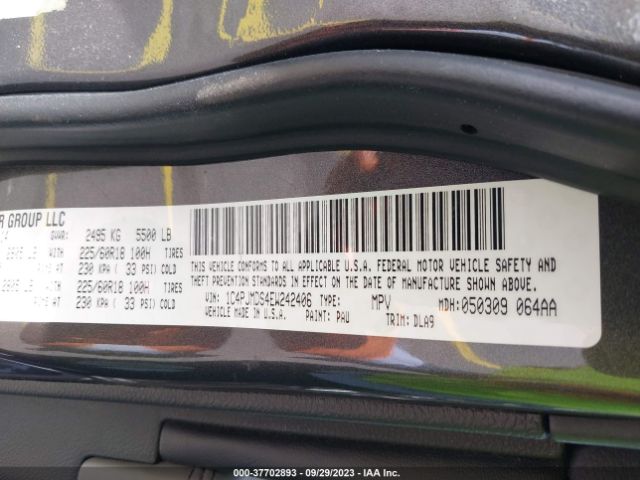 1C4PJMDS4EW242406 Jeep Cherokee Limited