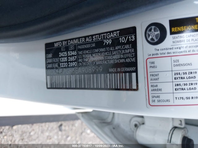 WDDHF7GB5EA908999 Mercedes-Benz E-class E 63 Amg S-model