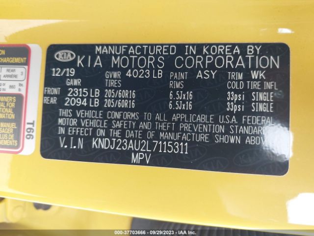 KNDJ23AU2L7115311 KIA SOUL S