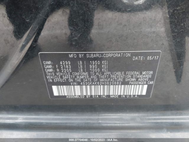4S3GKAK62H3620682 Subaru Impreza Sport