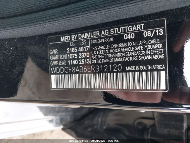 WDDGF8AB6ER312120 Mercedes-Benz C-class C 300