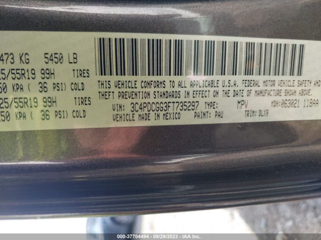 3C4PDCGG3FT735297 Dodge Journey Crossroad