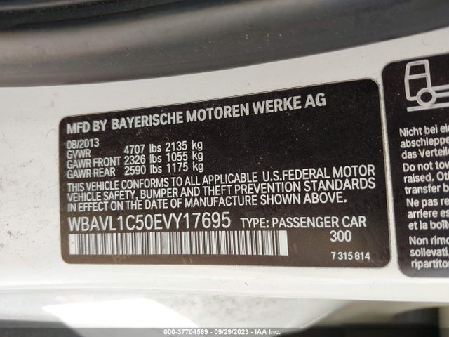 BMW X1 Xdrive28i 2014 WBAVL1C50EVY17695 Image 9