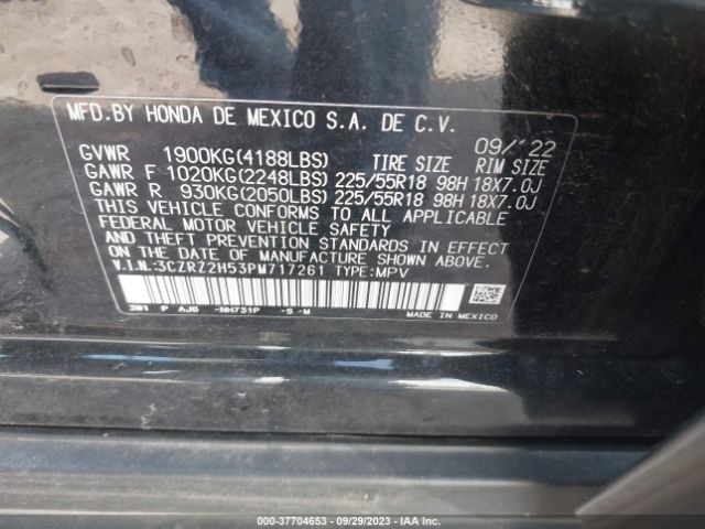 3CZRZ2H53PM717261 Honda HR-V SPORT