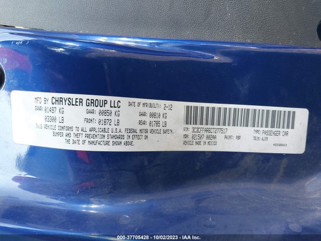 2012 FIAT 500 3C3CFFAR6CT277517 Photo 8