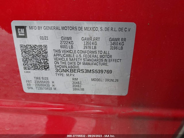 Chevrolet BLAZER RS 2021 3GNKBERS3MS539769 Image 9