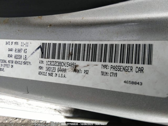 2012 DODGE AVENGER SXT VIN: 1C3CDZCB9CN154091