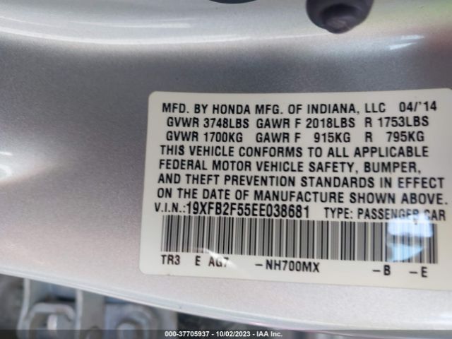 19XFB2F55EE038681 Honda Civic Sedan Lx