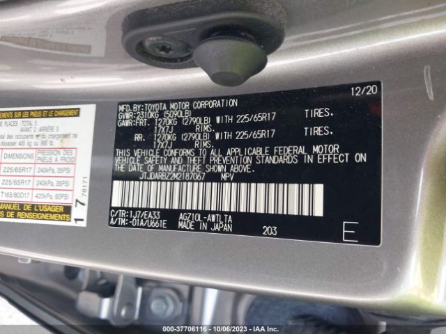 2021 LEXUS NX JTJDARBZ2M2187067 Photo 8