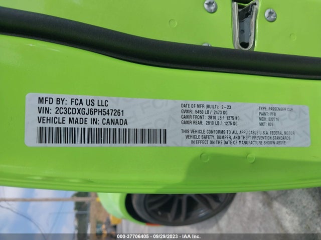 Dodge Charger 2023 2C3CDXGJ6PH547261 Image 25