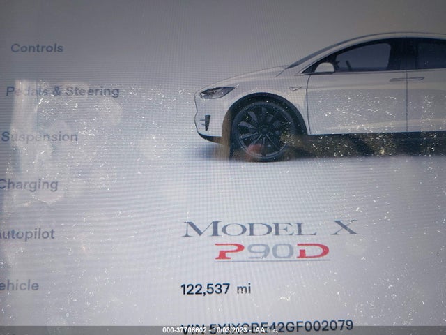 Tesla Model X P90d/75d/p100d 2016 5YJXCBE42GF002079 Image 14