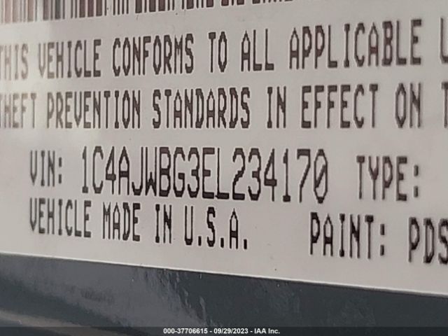 1C4AJWBG3EL234170 Jeep Wrangler Sahara