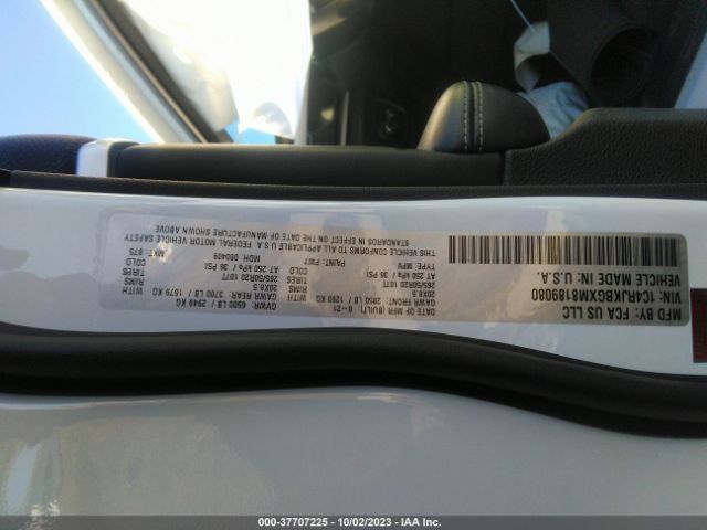 1C4RJKBGXM8189080 Jeep Grand Cherokee L Limited