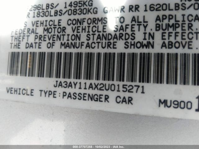 2002 MITSUBISHI MIRAGE JA3AY11AX2U015271 Photo 8