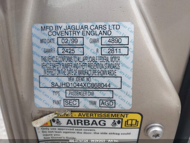 1999 JAGUAR XJ SAJHD1044XC868044 Photo 8