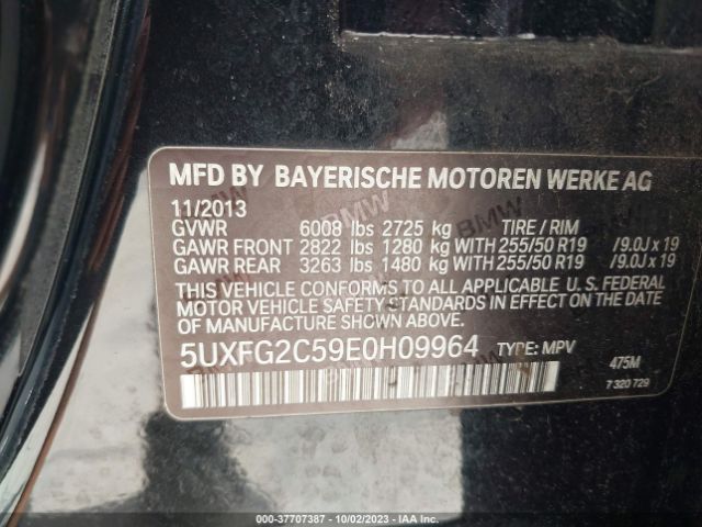5UXFG2C59E0H09964 BMW X6 Xdrive35i