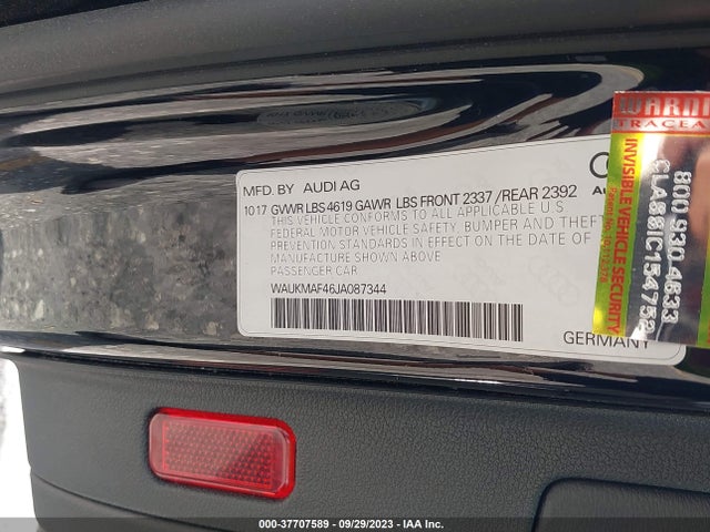 WAUKMAF46JA087344 Audi A4 Premium/tech Premium