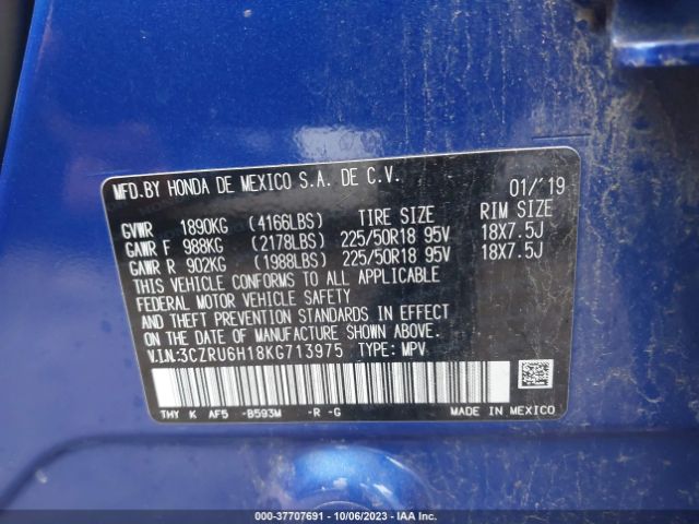 3CZRU6H18KG713975 Honda HR-V SPORT