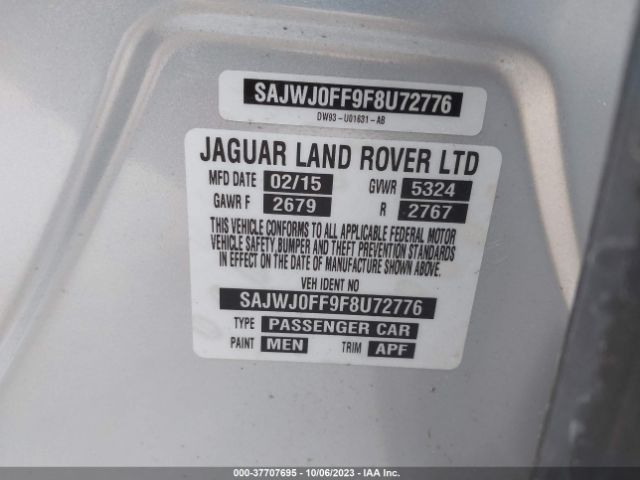 SAJWJ0FF9F8U72776 Jaguar Xf V6