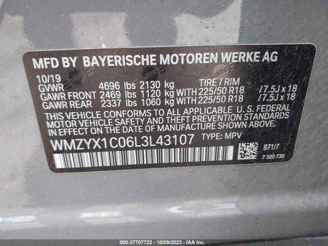 2020 MINI COUNTRYMAN WMZYX1C06L3L43107 Photo 8