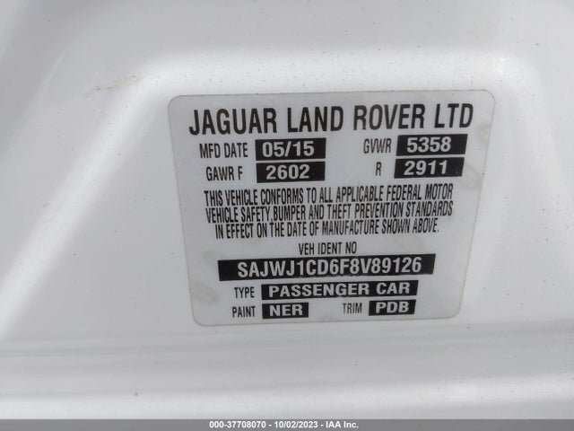 2015 JAGUAR XJ SAJWJ1CD6F8V89126 Photo 8