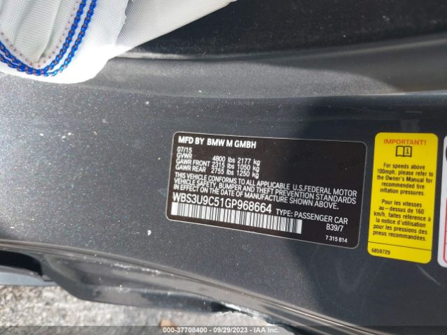 WBS3U9C51GP968664 BMW M4