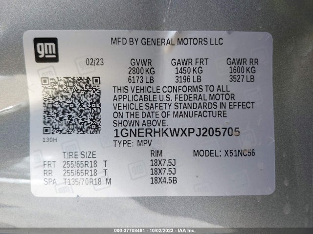 Chevrolet Traverse Lt Leather 2023 1GNERHKWXPJ205705 Image 9