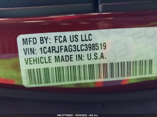 1C4RJFAG3LC398519 Jeep Grand Cherokee Altitude