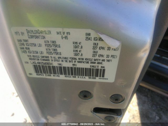 2005 JEEP LIBERTY 1J4GL48K25W696541 Photo 8