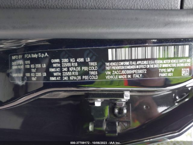 ZACCJBDB6HPE59072 Jeep Renegade Limited 4x4